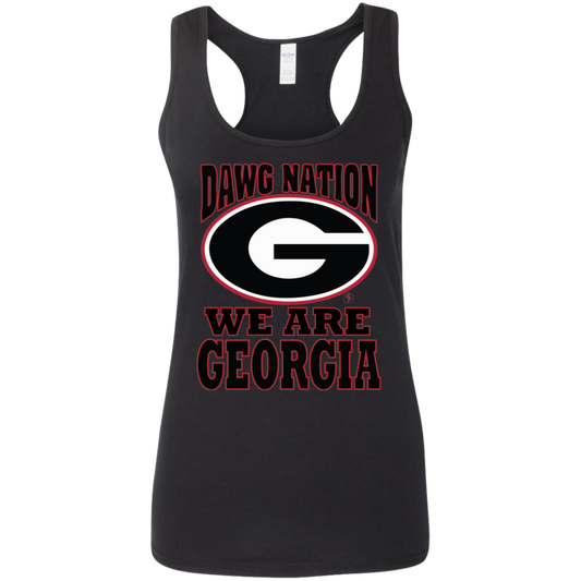 UGA - Dawg Nation - Women's Softstyle Racerback Tank