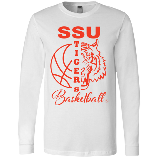 SSU - Tigers Basketball - Orange - Fashion Fitted Men's Jersey T-Shirt