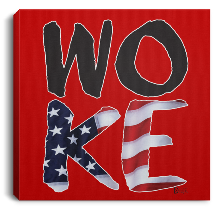 Woke -CANSQ75 Square Canvas .75in Frame