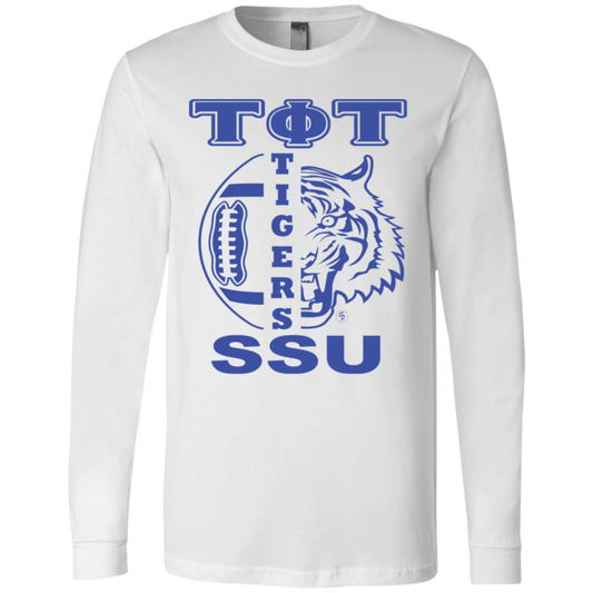 SSU - Tigers Football - Blue - Fashion Fitted Men's Jersey T-Shirt