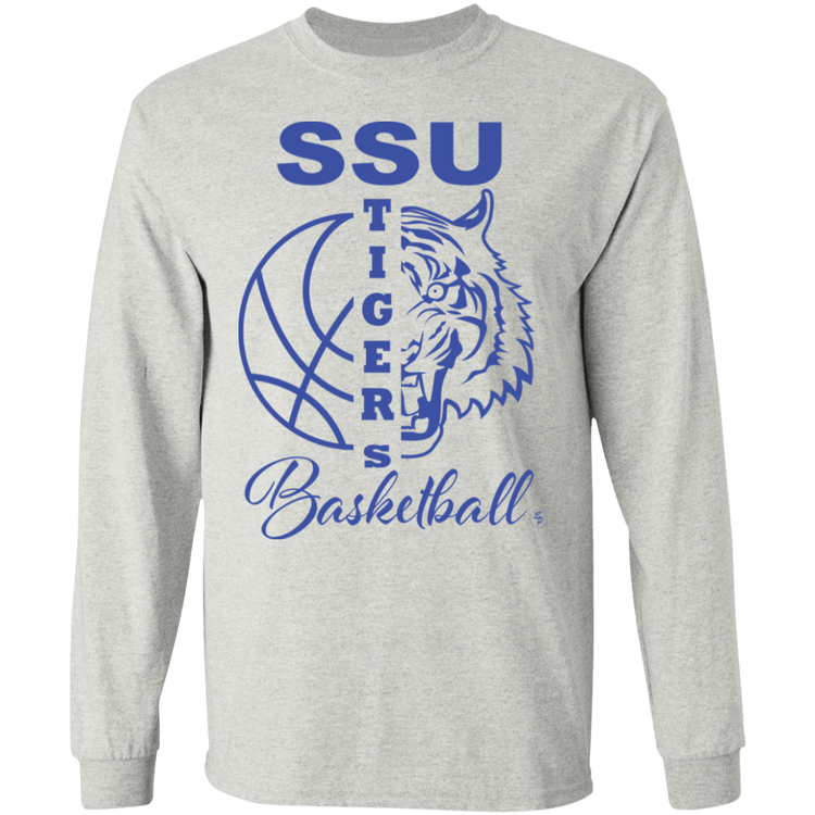 SSU - Tigers Basketball - Blue - Men's LS Tee