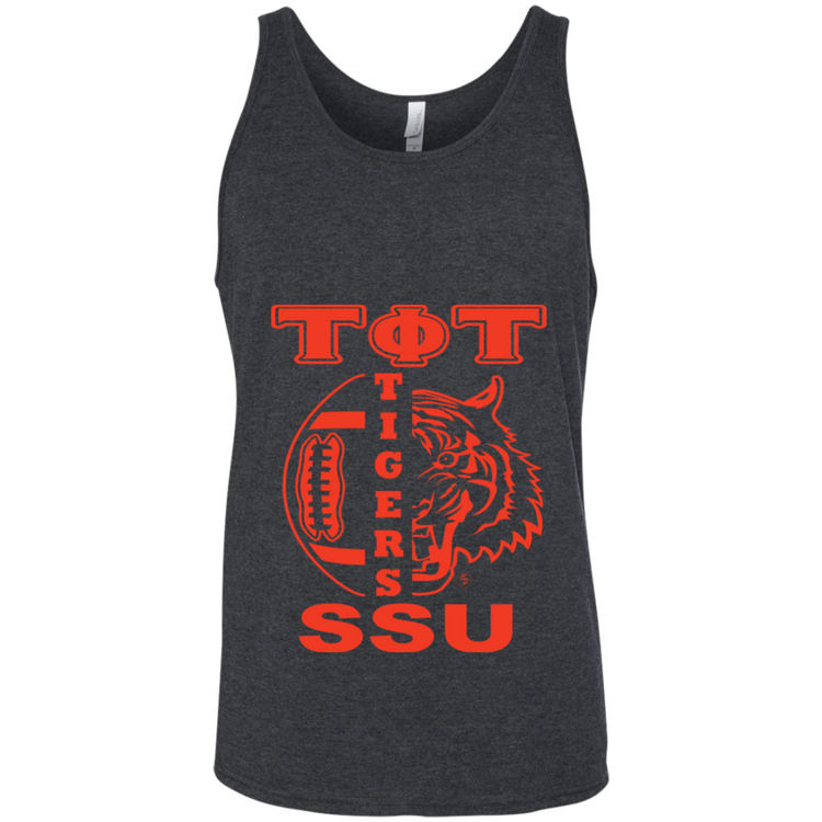 SSU - Tigers Football - Orange - Fashion Fitted Unisex Tank
