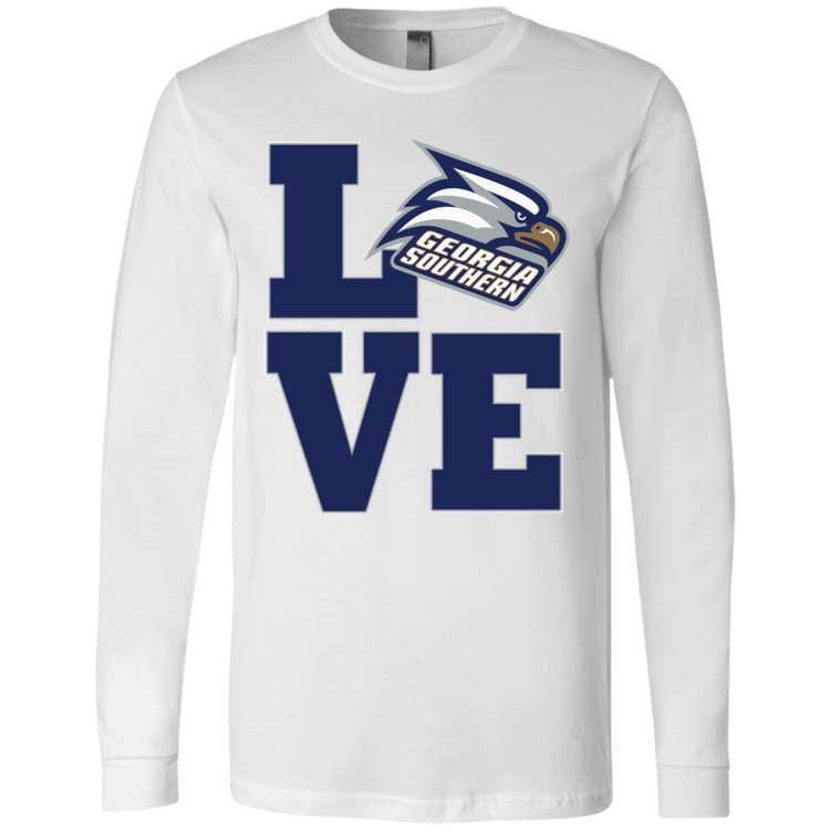 GA Southern - Alumni LOVE - Fashion Fitted Men's Jersey T-Shirt