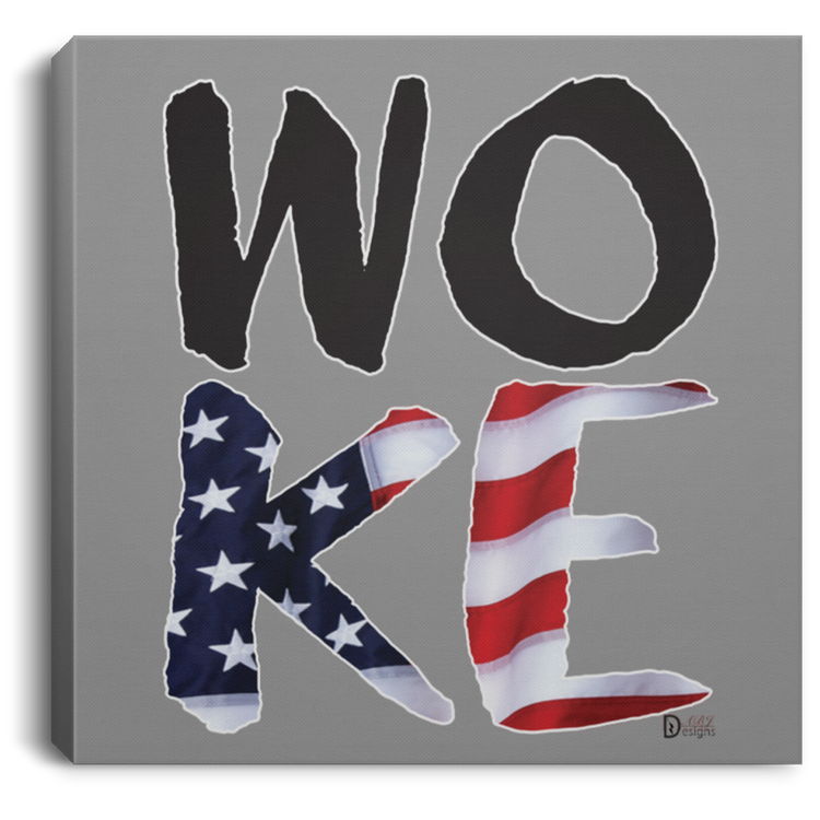 Woke -CANSQ75 Square Canvas .75in Frame