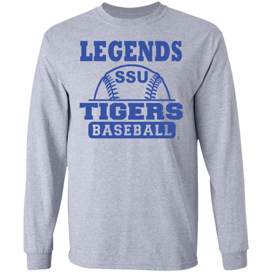 SSU - Tigers Baseball - Blue - Men's LS Tee