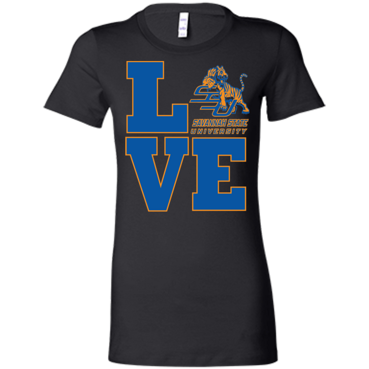 Savannah State - LOVE - Fashion Fitted Women's Favorite T-Shirt