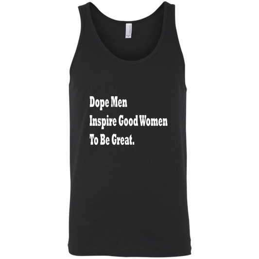 Dope Men Insire Good Women - Black LabelBella + Canvas Unisex Tank