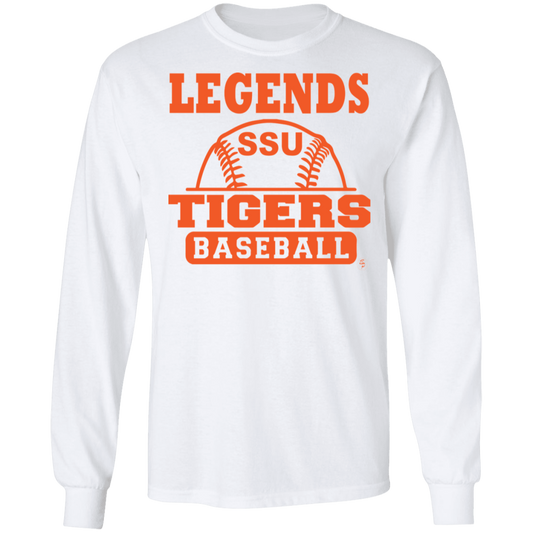 SSU - Tigers Baseball - Orange - Men's LS Tee