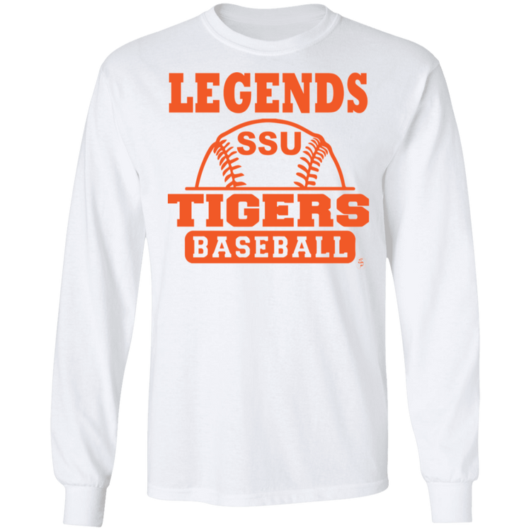 SSU - Tigers Baseball - Orange - Men's LS Tee