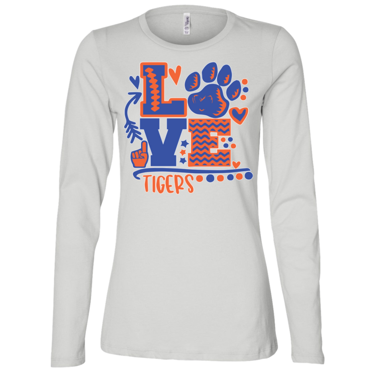 SSU - Love Tigers - Fashion Fitted Women's Jersey LS Missy Fit
