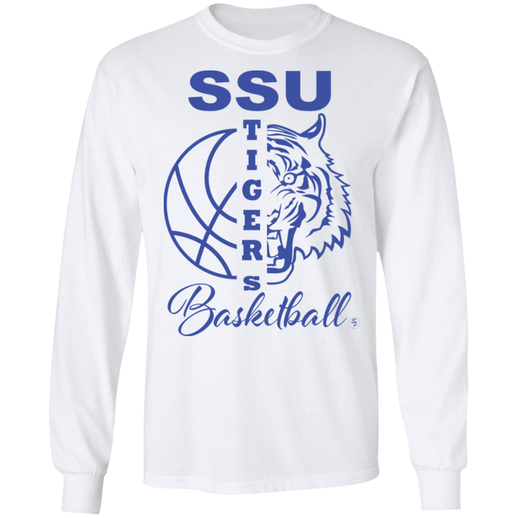 SSU - Tigers Basketball - Blue - Men's LS Tee