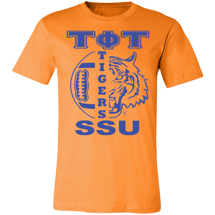 SSU - Tigers Football - Blue - Fashion Fitted Short-Sleeve T-Shirt