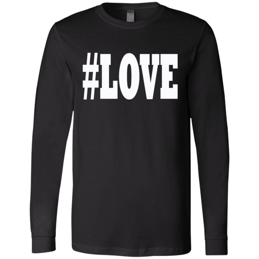 LOVE White - Black Label Men's LS T-Shirt