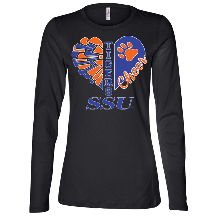 SSU - Tigers Cheer - Fashion Fitted Women's Jersey LS Missy Fit