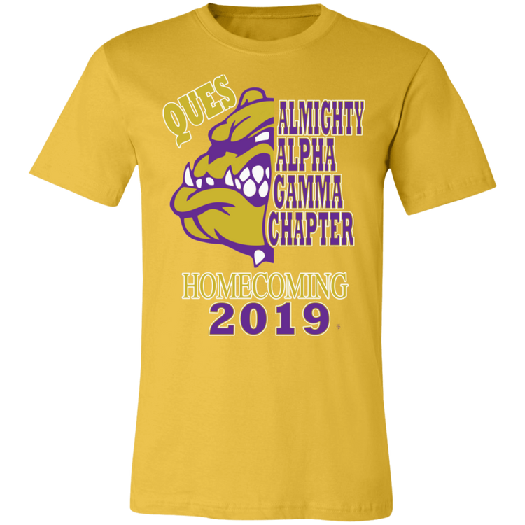 Alpha Gamma Ques - HC2019 - Fitted Unisex T-Shirt