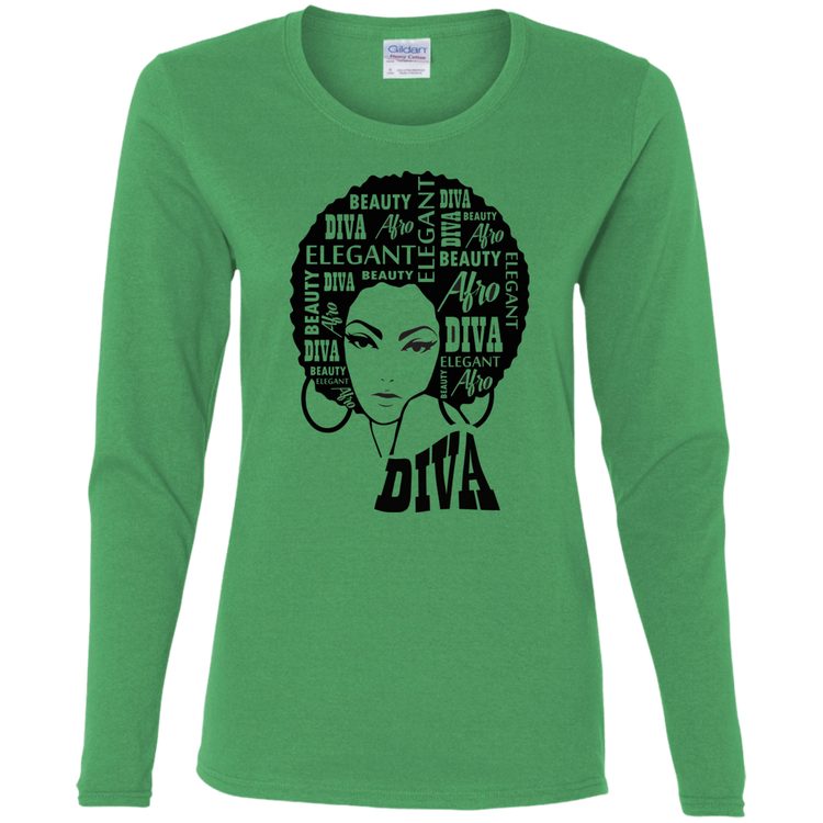 Afro Diva - Women's LS Tee