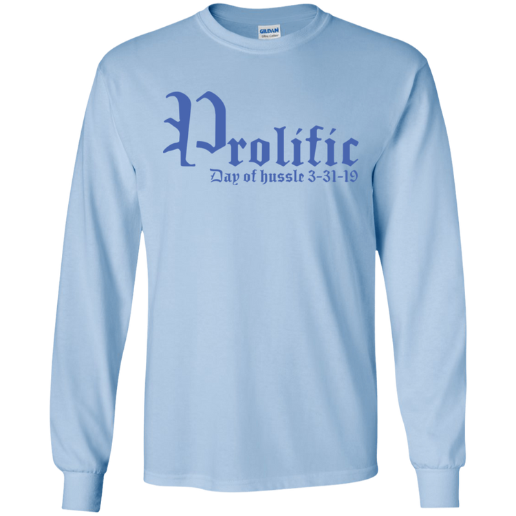 Prolific - Day of Hussle - Blue - Men's LS Tee