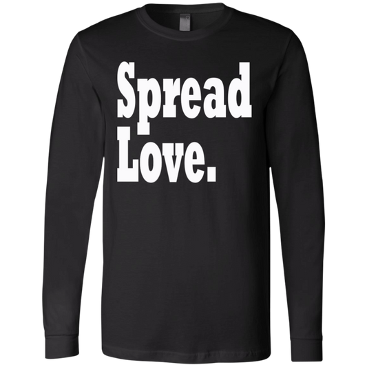 Spread Love White - Black Label Men's LS T-Shirt
