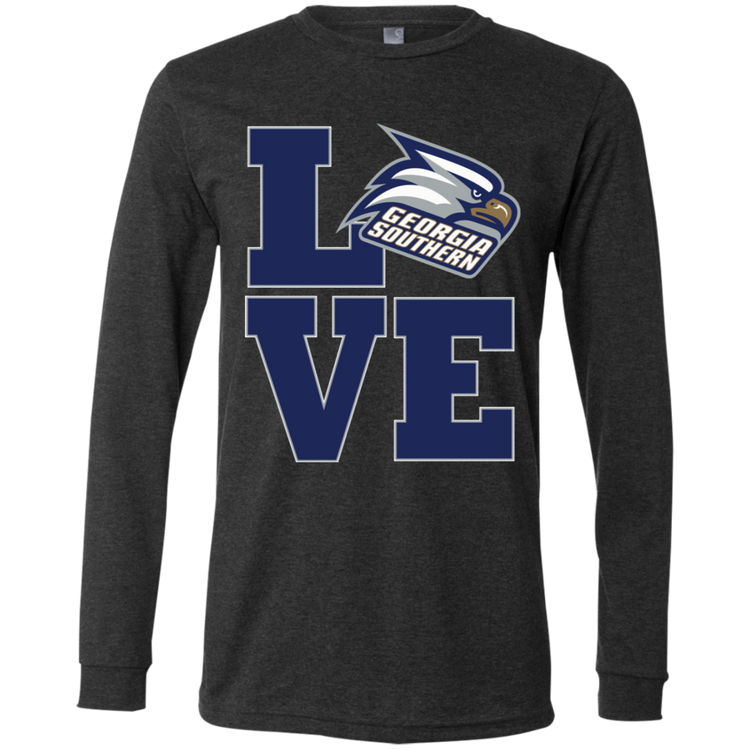 GA Southern - Alumni LOVE - Fashion Fitted Men's Jersey T-Shirt