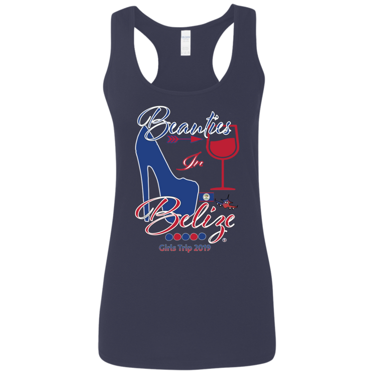 Beauties In Belize - Women's Softstyle Racerback Tank