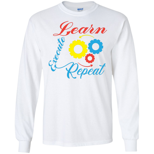 Learn Execute Repeat Men's LS Tee