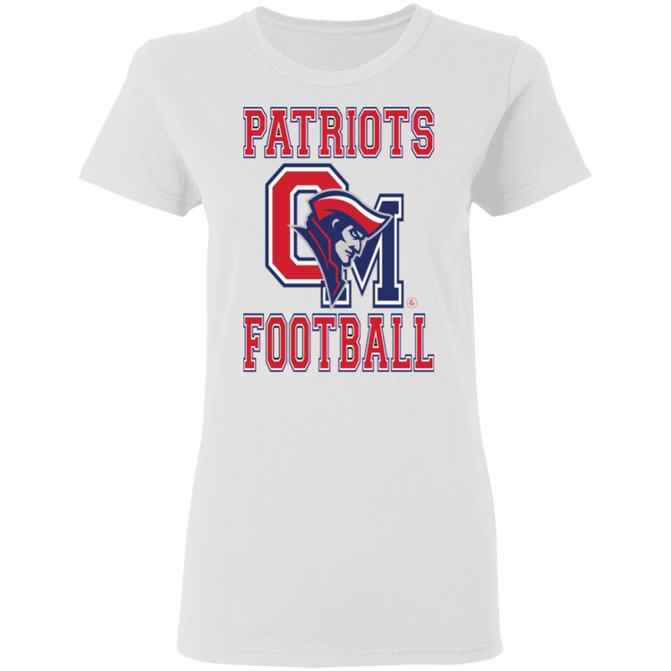 OM Patriots Football - Women's 5.3 oz. T-Shirt