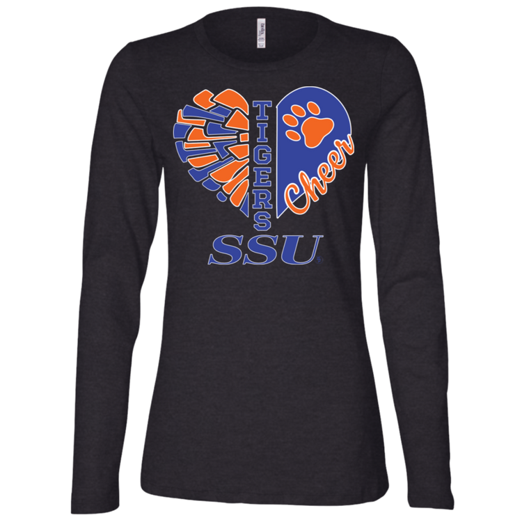 SSU - Tigers Cheer - Fashion Fitted Women's Jersey LS Missy Fit