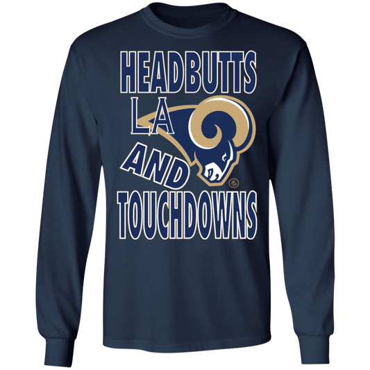 LA RAMS - Headbutts and Touchdowns - Men's LS Tee