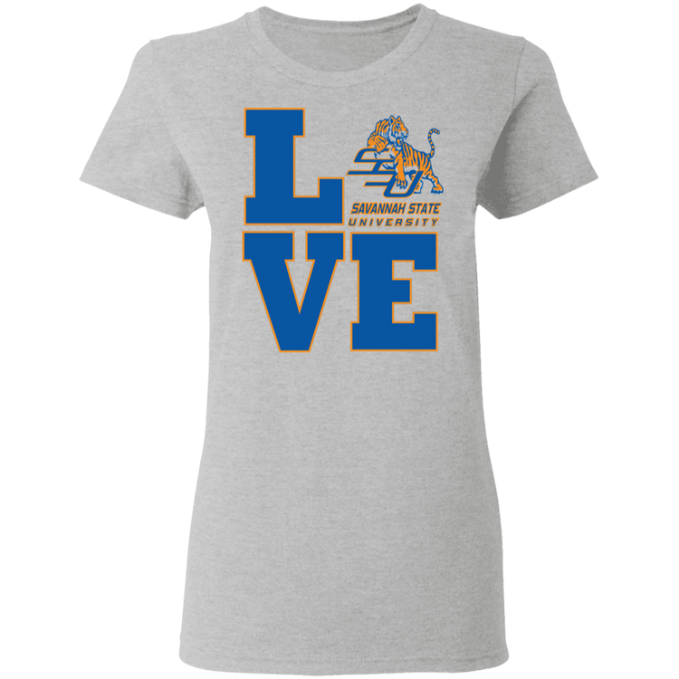 Savannah State - LOVE - Women's 5.3 oz. Tee