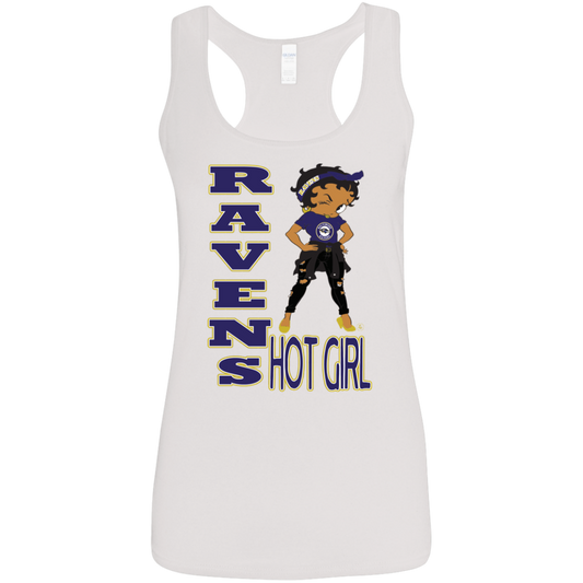 Ravens Hot Girl - Women's Softstyle Racerback Tank