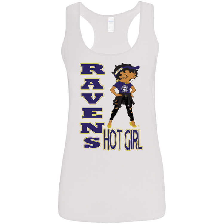 Ravens Hot Girl - Women's Softstyle Racerback Tank