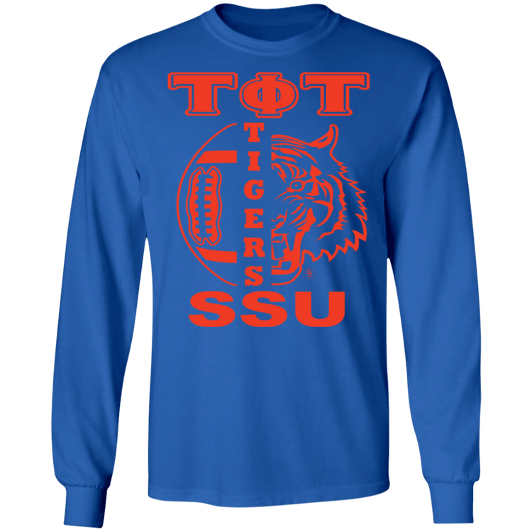 SSU - Tigers Football - Orange - Men's LS Tee