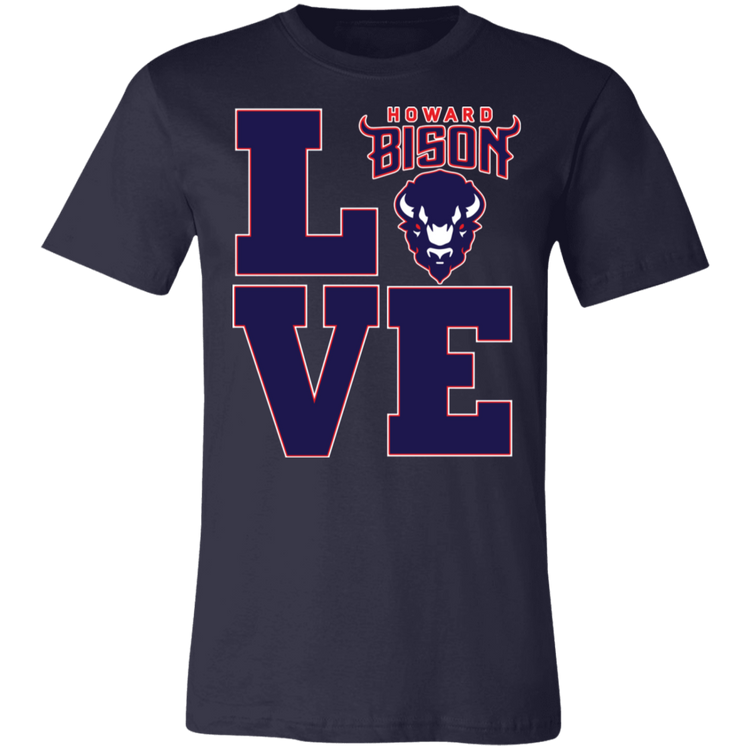 Howard BISONS - Love - Fashion Fitted Short-Sleeve T-Shirt