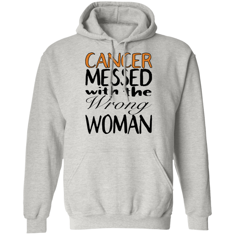 Leukemia Cancer Messed With The Wrong Woman - Unisex Pullover Hoodie