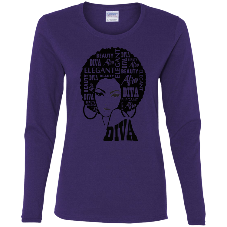 Afro Diva - Women's LS Tee