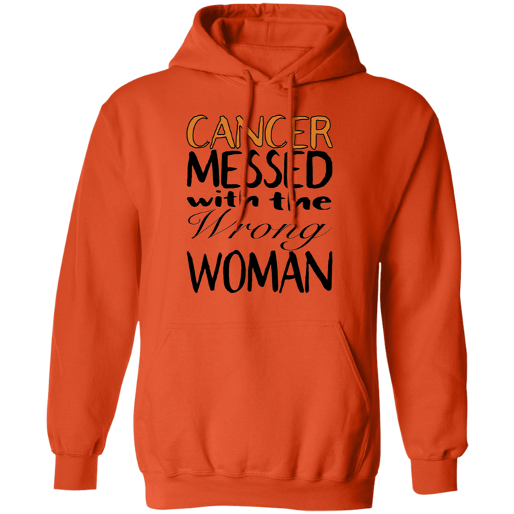 Leukemia Cancer Messed With The Wrong Woman - Unisex Pullover Hoodie