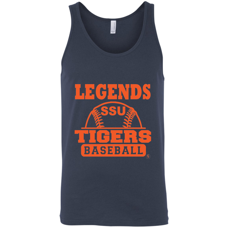 SSU - Tigers Baseball - Orange - Fashion Fitted Unisex Tank