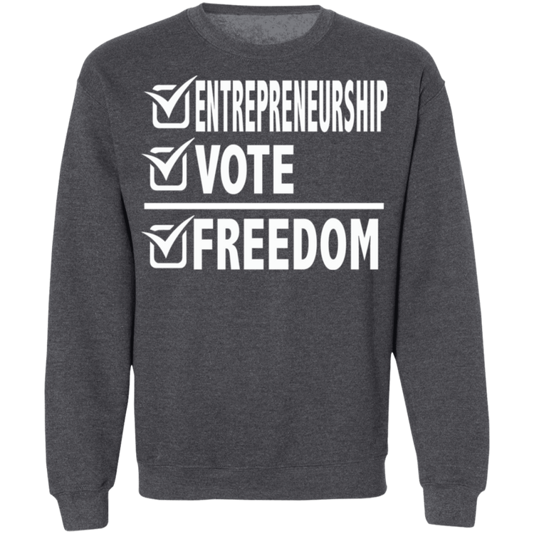 Entrepreneurship + Vote + Freedom