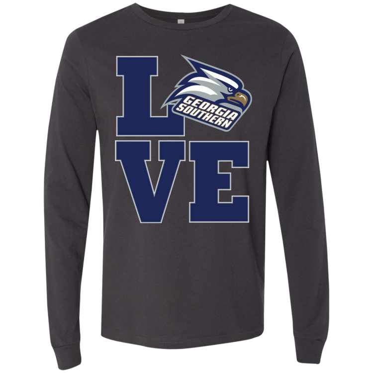GA Southern - Alumni LOVE - Fashion Fitted Men's Jersey T-Shirt