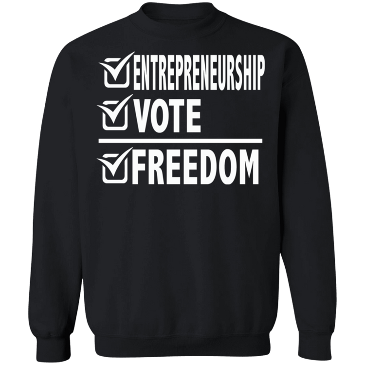 Entrepreneurship + Vote + Freedom