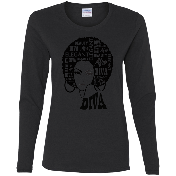 Afro Diva - Women's LS Tee