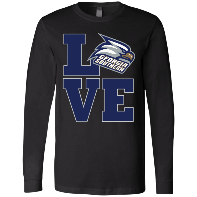 GA Southern - Alumni LOVE - Fashion Fitted Men's Jersey T-Shirt