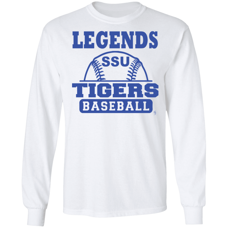 SSU - Tigers Baseball - Blue - Men's LS Tee