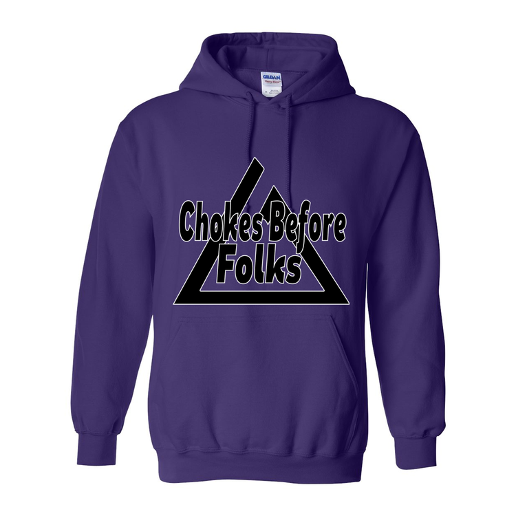 Chokes Before Folks BJJ - Hooded Sweatshirt