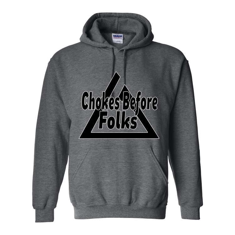 Chokes Before Folks BJJ - Hooded Sweatshirt